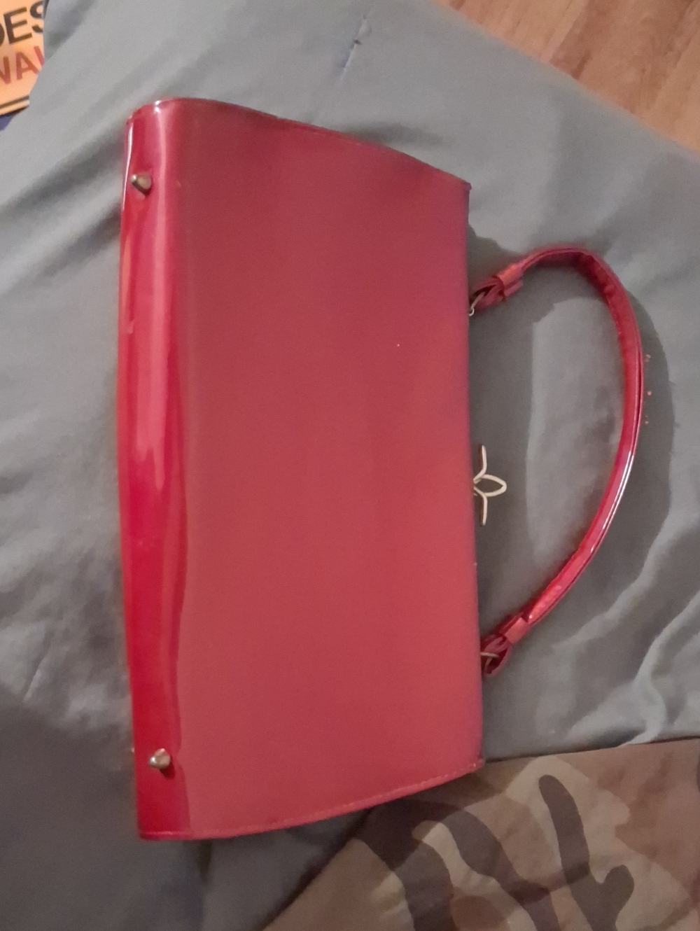 Red Patent Top-Handle Women’s Bag